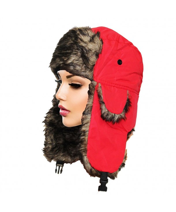 Heaven Bomber Faux Russian Trapper - Red - CK12NSSIAL5