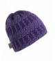 Turtle Fur Women's Blizzard Handcrafted Classic Wool Ski Hat Lined w/ Fleece - Aubergine - CM11K5PVNG7
