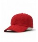 Classic Suede Low Profile Adjustable Baseball Cap - Red - CV12H8XP4WR