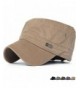 Rayna Fashion Unisex Adult Cadet Caps Military Hats Vented Eyelets Stripe - Beige - CU1857NHDQA