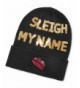 Celebrate Shop 'Sleigh My Name' Sequined Holiday Beanie- Black - CY184Y386HU
