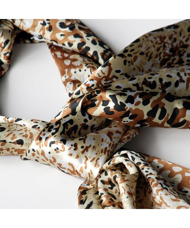 Brando Gold Flowing Leopard Design Elegant Exquisitely Soft Scarf ...