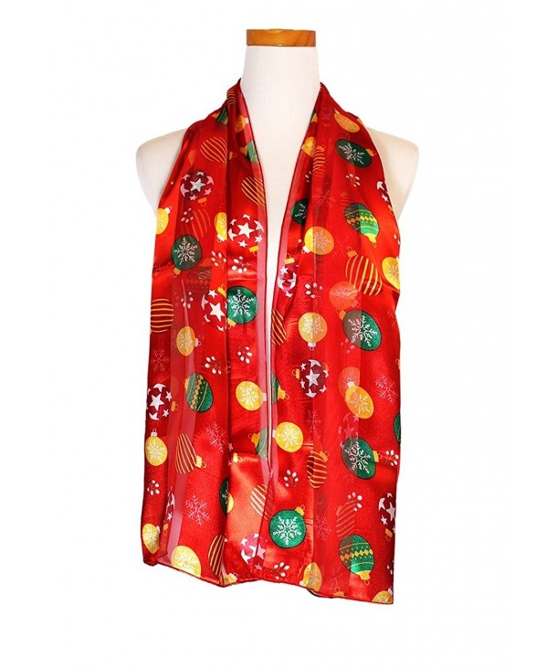Christmas Scarf - Christmas Jubilee and Ornament Design By Knitting Factory - Red-os3019 - CI187IZ2H5N