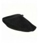 Luxury Divas Traditional Black Wool Tami Beret Cap Hat - C4111OSXXOT
