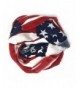 Large USA American Flag Red White and Blue Circle Infinity Scarf Shawl Wrap - Lightweight Flag - CX187KL64Z0