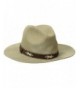 San Diego Hat Company Women's Knit Fedora With Faux Suede Band - Tan - CA126AORIB9