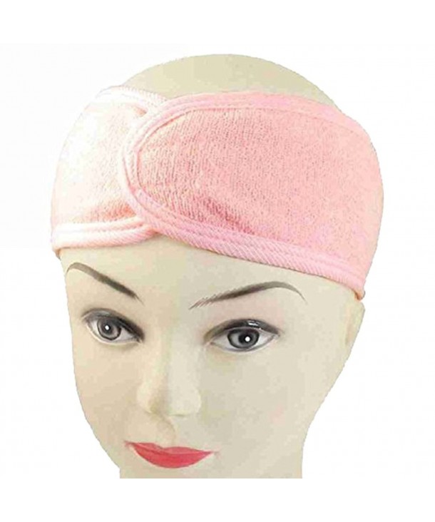 Yonger Spa Sweat Wicking Headbands Head Wraps Headband for Sports - Yoga or Travel - Pink - CM12GVF1LY3