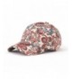 JOOWEN Floral Print Baseball Cap Adjustable 100% Cotton Canvas Dad Hat Hats For Women - Paisley-red - C6182GOHNRK