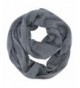 Metallic Winter Knit Circle Infinity Scarf - Gray - CN11GQUUPAT